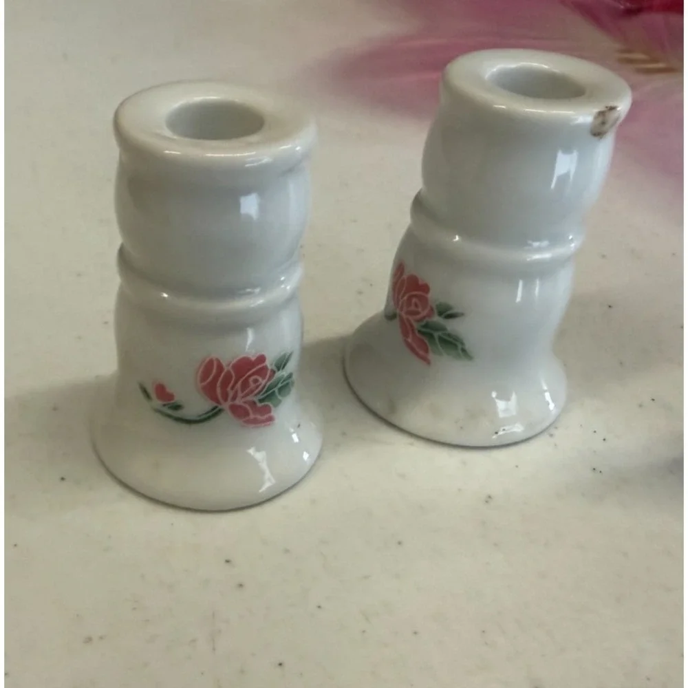 Vintage Frenzy Toys Mini Tea Set Pink Rose Porcelain Cottagecore‎ Utensils